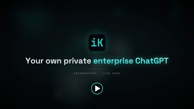 Title card of the demo video: Your own private enterprise ChatGPT